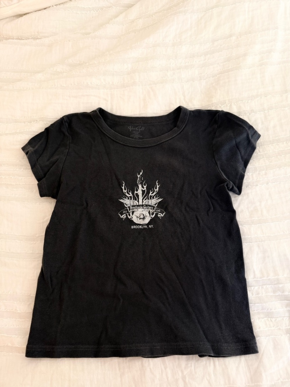 Brandy Melville Charcoal Baby Tee